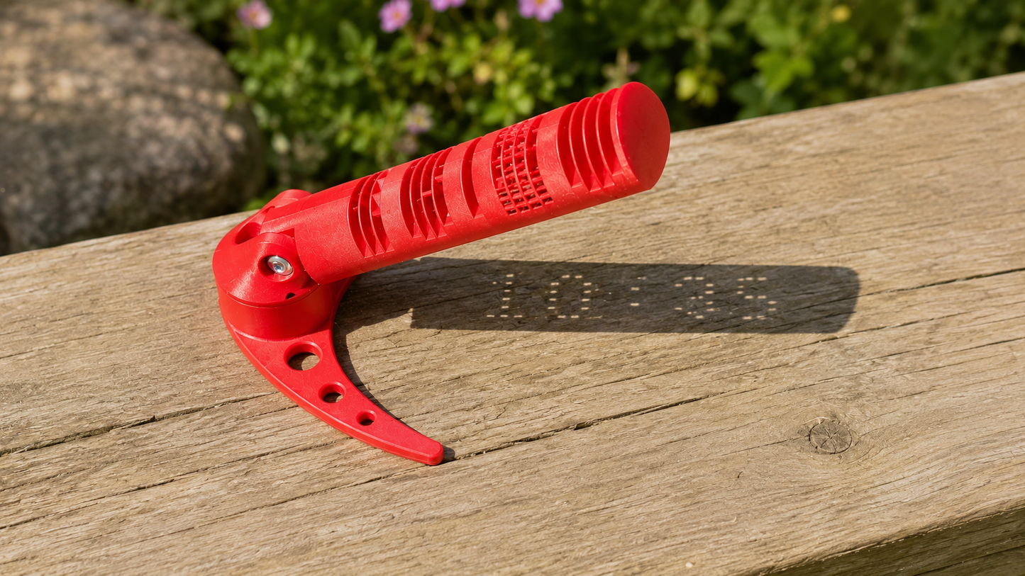 3d Printed Digital Sundial | Solar Powered Garden & Desk Clock | No Batteries or Electricity | Modern Outdoor & Indoor Decoration
