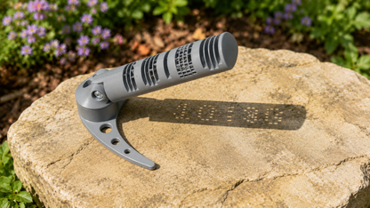 3d Printed Digital Sundial | Solar Powered Garden & Desk Clock | No Batteries or Electricity | Modern Outdoor & Indoor Decoration
