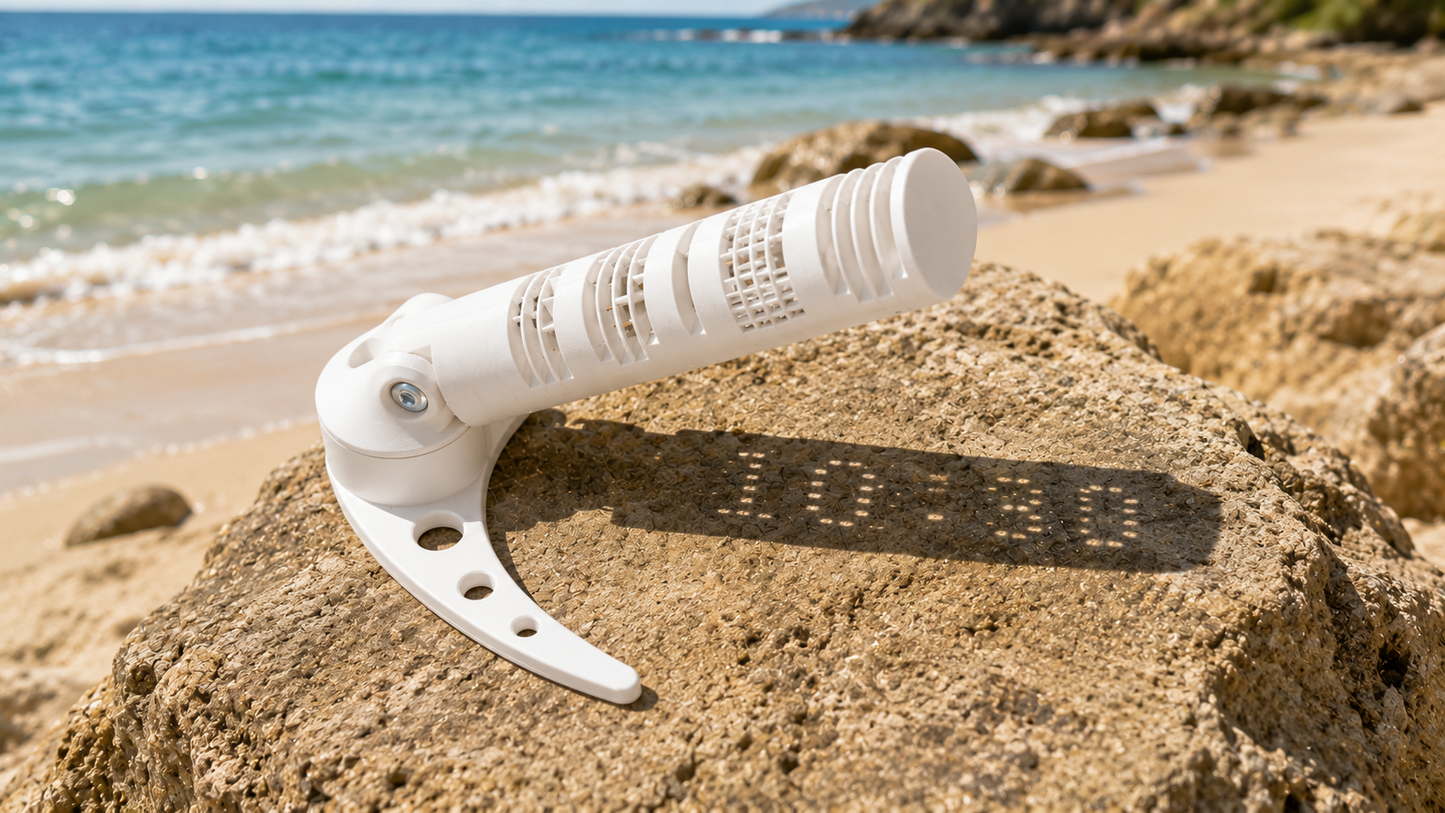 3d Printed Digital Sundial | Solar Powered Garden & Desk Clock | No Batteries or Electricity | Modern Outdoor & Indoor Decoration